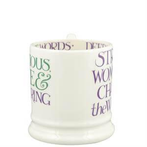 Emma Bridgewater Purple Toast Change Our World Half Pint Mug